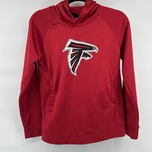 NFL Atlanta Falcons Hoodie Sweatshirt Red Youth Large 14/16 Team Apparel
